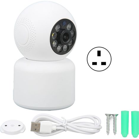 Caméra Intérieure Intelligente 5G HD Bébé Animal Domestique Sans Fil Audio Bidirectionnel Infrarouge Vision Nocturne PTZ Détection Mouvement Prise UK (1/5)