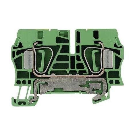 Weidmüller 1608670000-1 Morsetto per cavo di terra A molla Verde-Giallo 1 pz.