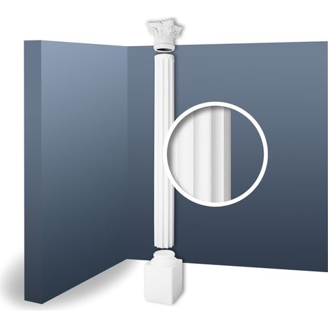 Colonne Jeu complet Colonne de stuc Orac Decor KC6 LUXXUS décorative Forme ronde classique antique stable 2,86 m (1/4)