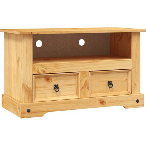 SKM Meuble TV Gamme Corona pin mexicain 91x43x56 cm (1/5)