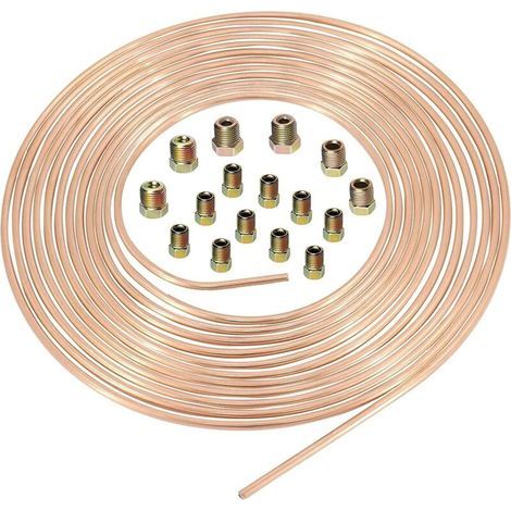 Flexible de frein cuivré de 7,62 m (25 pi) de long et de 4,75 mm de diamètre, pour remplacement (1/5)