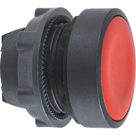 Tête Bouton Poussoir Harmony XB5 Ø22 Rouge Schneider Electric - ZB5AH04 (1/3)