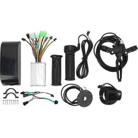 Kit de conversion vélo électrique 250W : poignée de frein, manette d'accélération rotative, contrôleur 15A EN06 pour moteur. (1/5)