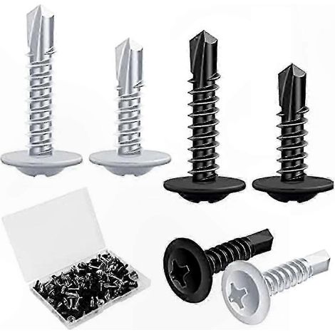 Une variété de vis autotaraudeuses à tête plate en acier inoxydable offrent des solutions de fixation durables et résistantes. (1/5)