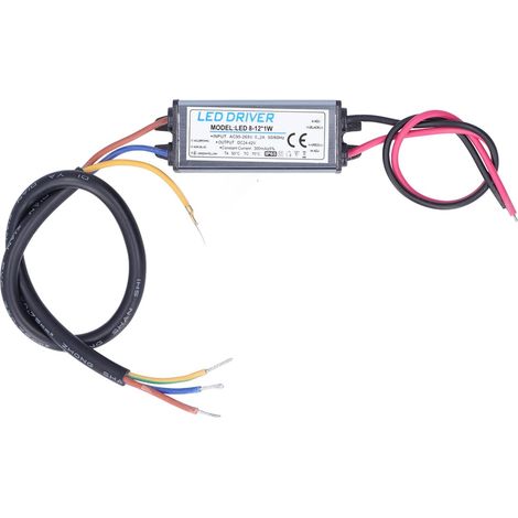 Driver LED Étanche AC 230V à DC 24-42V 300mA Adaptateur de Transformateur IP65 Imperméable à l'eau d'alimentation Tension Constante pour Projet Informatique, Éclairage Intérieur Extérieur (1/5)