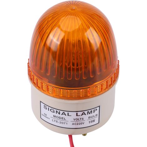 1 lampe stroboscopique LED jaune 220 V CA 15 W pour machines-outils industrielles (1/5)