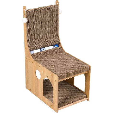L-Shaped Cat Scratcher Lounge (1/4)