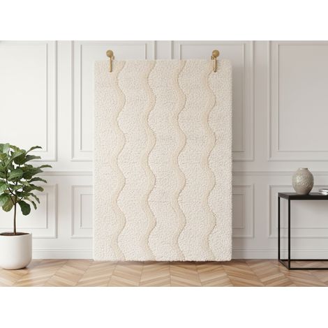 BOBOCHIC - Tapis poils longs LANA motif abstrait 120x170 (1/5)