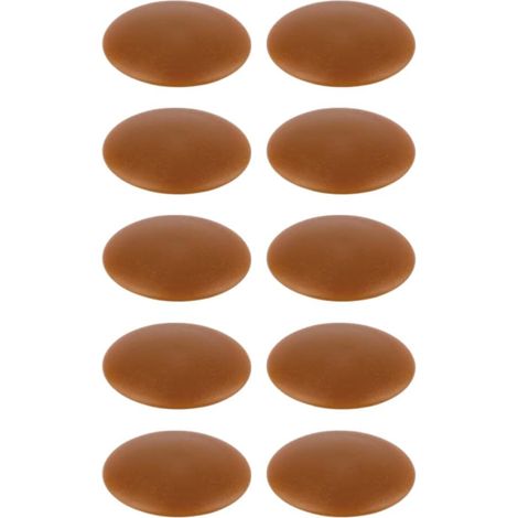 100 Capuchons à clipser Marron pour Vis Béton Empreinte Torx T30 - Polyamide - D-Work