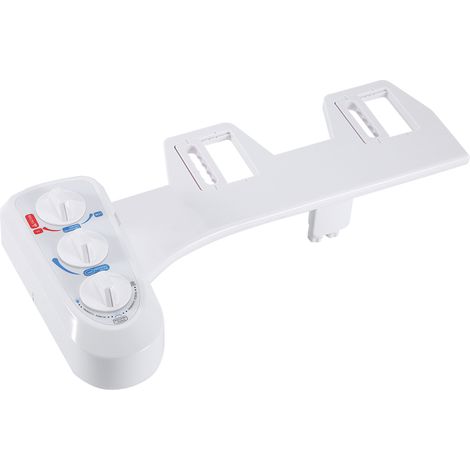 Nannigr Bidet chaud et froid, autonettoyant, double buse, fixation de toilette, siège de salle de bain électrique non pulvérisé (1/4)