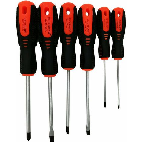 SET CACCIAVITI CACCIAVITE 6 PZ PEZZI PUNTA PIATTO CROCE 3x75 5x100 6x100 mm 840D 1 valutazione del prodotto