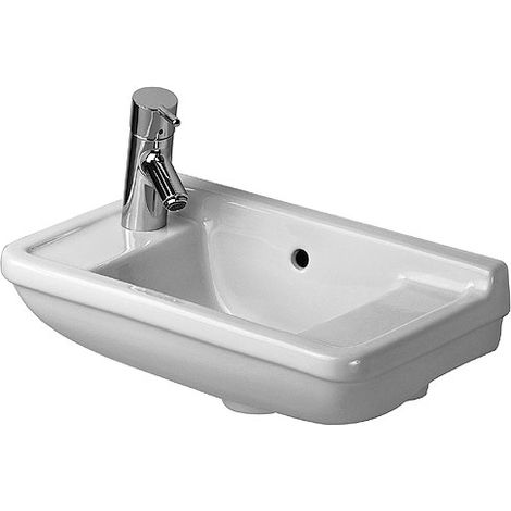 Lavabo Duravit Starck 3, 500x260mm, con rebosadero, 2 agujeros (1/2)