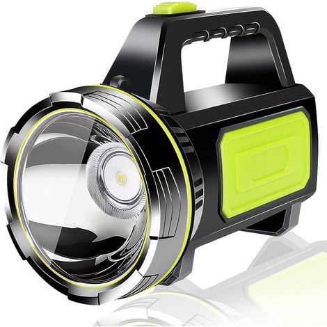 LaBlanc – wiederaufladbare, superhelle LED-Taschenlampe, 1000 lm, Camping-Taschenlampe, tragbare Taschenlampe, IPX5 wasserdicht, Standard-Taschenlampen mit 2 Modi für Notfälle im Freien