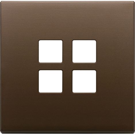 VIMAR - 22692.12 Placca 2Mx4 Flat bronzo scuro spazz.