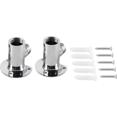Kit d'installation de Robinet de Baignoire exposé 2 pièces, Adaptateur de Douche, convertisseur de Base, Valve thermostatique, système de Douche extérieur, Fixation métallique 4 Points (1/5)
