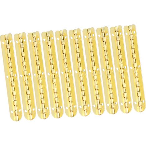 10 Pièces Charnière 100mm pour Boîte en Bois Ovale, Charnière à 90 Degrés Jaune, Charnière Longue à Languette (1/5)