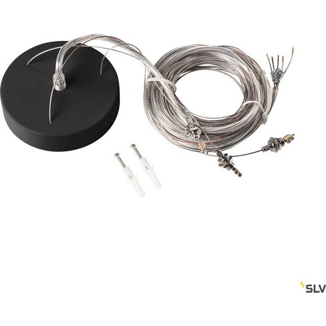 Kit de suspension 5m, noir - SLV - 1001952 (1/5)