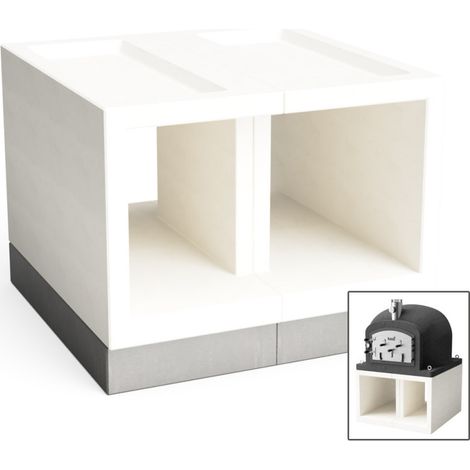 Base para Horno Kitaway 100x100x65 cm  Soporte de Hormigón Liso para Horno Exterior