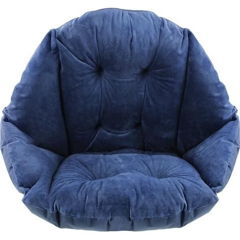 MINKUROW Cuscino Conchiglia Poltrona Cuscino Sedia con Schienale Sedile Rivestito Poltrona Conchiglia Elastico Accogliente Cuscino Sedile in Velluto Sedia da Ufficio per Ufficio Giardino 48x42x23 CM (1/5)