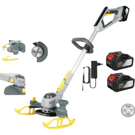 Coupe-bordures sans fil, Design télescopique, Fonctionnalité 2-en-1, avec 2 batteries, UE (1/2)