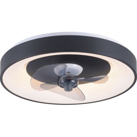 JUST LIGHT Plafonnier LED Venika, avec ventilateur, 36 W, 4250 lm, CCT, Ø 48,6 cm
