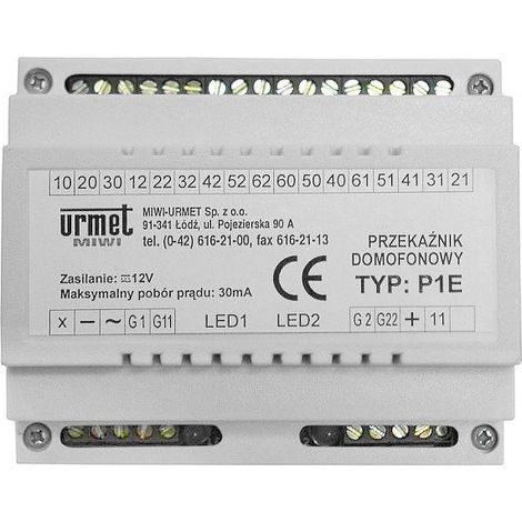 Relais Urmet Schneider Electric p1-e 12V AC/DC 90x66x106 mm (1/3)