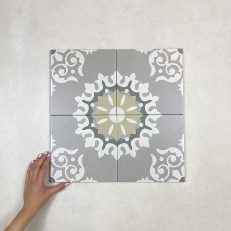 Carrelage Imitation Carreaux de Ciment LA MADELEINE 20x20 cm Belda (1/5)