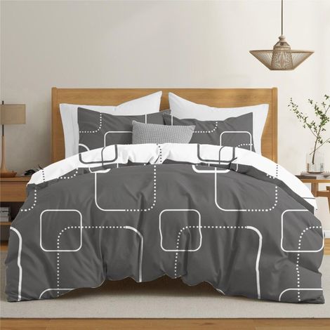 Housse de Couette 200x200 + 2 Taies Oreiller 65x65 cm - Motif (1/5)