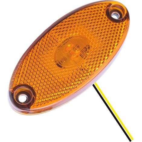 Universal LED Side Marker Light for Camper and Trailer 12 V, Yellow Warning Light, Heavy Duty and Waterproof Camping Car Marker Light, Easy to Ins Security Accessory (1/5)