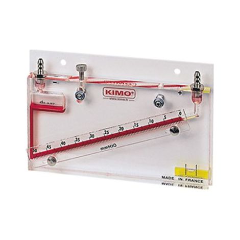 Sauermann – Manomètre différentiel 500Pa max – Filetage plomberie G1/4 – 2 ports de pression – Pour chantiers humides et espaces confinés
