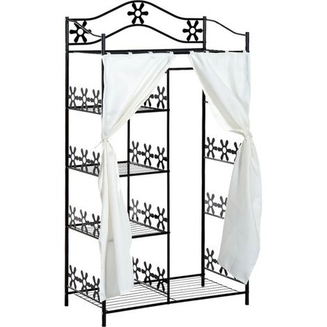 Armoire pour rangement Fer forgé couleur noire (1/5)
