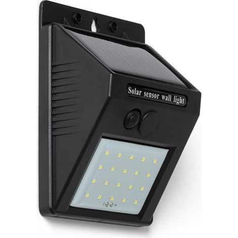 Aplique de Pared Exterior Solar LED IP65 Encendido Crepuscular 6500K Blanco Frío (1/5)