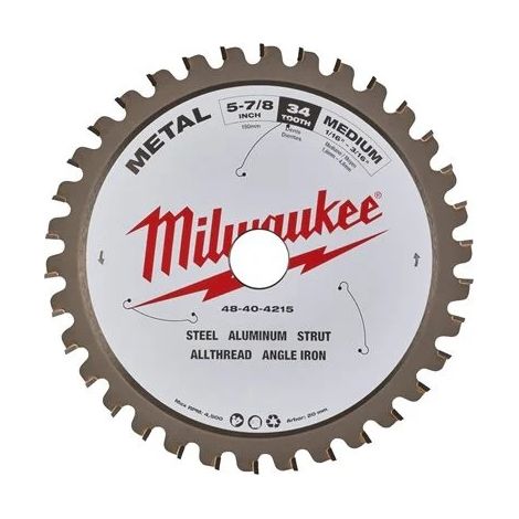MILWAUKEE PIŁA TARCZOWA METAL 150x20x34z