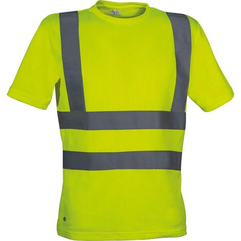 Cofra TALGM High Visibility Alert Arbeits-T-Shirt Gelb XL