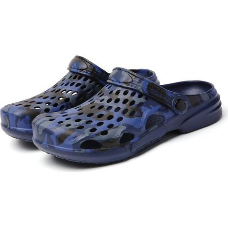 Sabot Jardin Homme Camo Clogs - Chaussures de Jardinage Pantoufles Plastique, pour la Cuisine, Le Bureau, la Plage, la pêche (1/5)