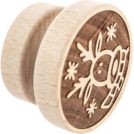 Timbro per biscotti in legno, 5,5 cm