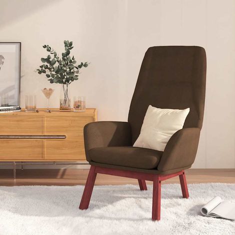 Chaise de relaxation Fauteuil relax - Marron Tissu BonneVie-77526 (1/5)