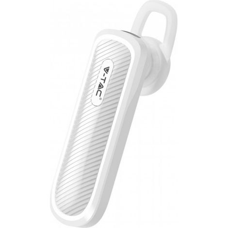 V-TAC Einzelnes Bluetooth-Headset zum Fahren, 70 mAh, Farbe: Weiß (1/5)