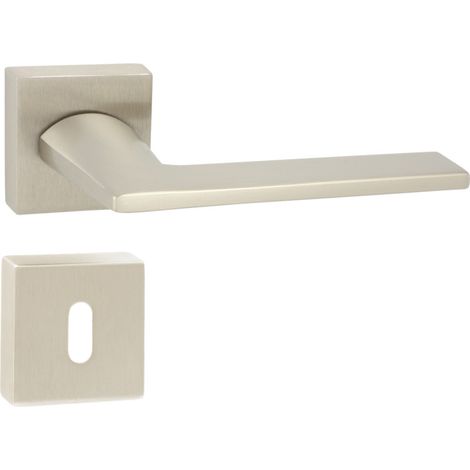 DOMINO Poignée de porte DIANA QR M9 BB Poignée avec rosace BB pour clé Nickel (1/5)