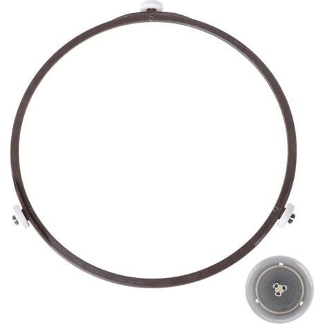 Support plateau tournant universel de 22cm,Anneau Rotatif Micro-ondes de Plateau Tournant pour Universel Support en Verre 22cm Diamètre (Brun) (1/5)