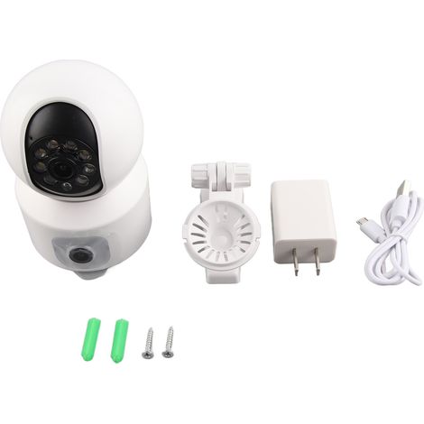 Caméra de surveillance intérieure 2K HD Vision nocturne Détection de mouvement 5G 2.4G WiFi intelligent Moniteur bébé Pet 100‑240V Prise US (1/5)