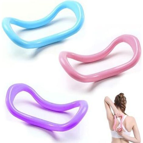 3 Pièces Yoga Cercle Anneau de Massage Yoga Pilates Cercle Anneau de Pilates Anneau D'étirement de Fascia pour Étirement Cuisses Abdominaux Jambes