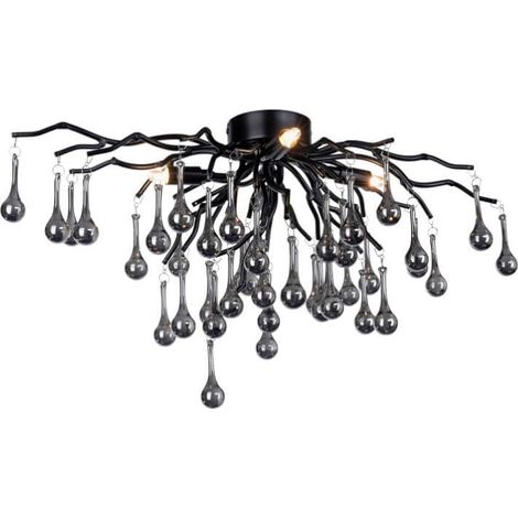 Lustre Icicle noir 60cm - 8090-18
