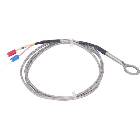 Thermoelement Typ K, 14 mm Durchmesser, Edelstahl 304, Temperaturbereich 40 bis 1000 °C, 1 m / 3,3 ft Sonde (1/5)