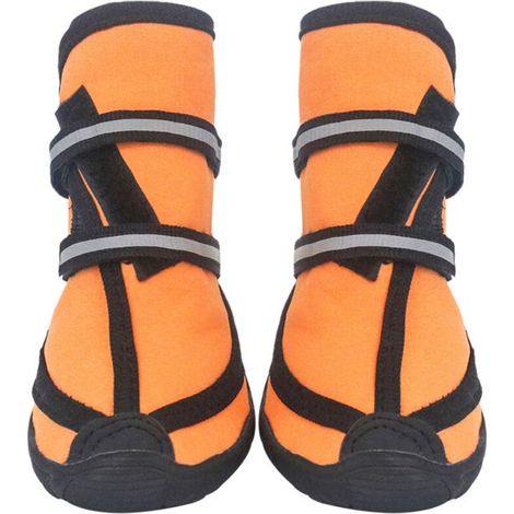 Bottes de sport pour chiens (orange 10.6x7.2 cm)