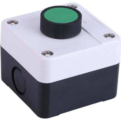 Bouton de déverrouillage de portail, résistant aux intempéries, vert, boîte de commande à bouton poussoir pour ouvre-portail