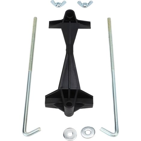 Lot de 5 pinces de batterie, 8 boulons de fixation avec écrous, crochet en J stable, kit universel d'accessoires auto (1/5)