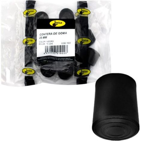 Bouchon conique noir - 20 mm - 25 unités