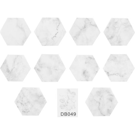 10 autocollants hexagonaux adhésifs antidérapants pour sols intérieurs et extérieurs (1/5)