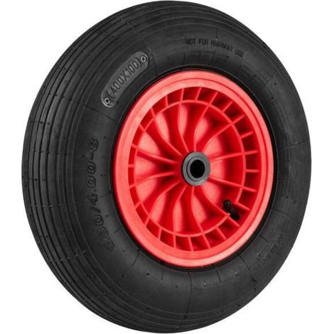 Charge 250 kg et rotation fluide, roue pneumatique de brouette avec roulement 2 cm pour jardin et ferme (1/5)